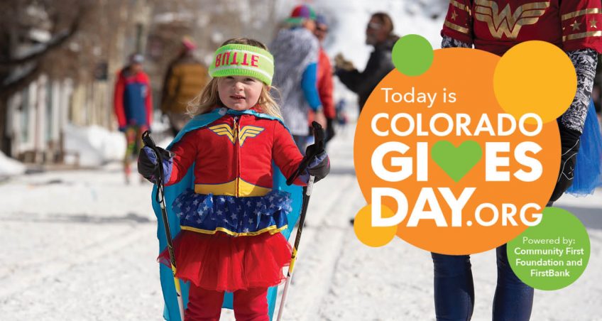 Colorado Gives Day ad for Crested Butte Nordic