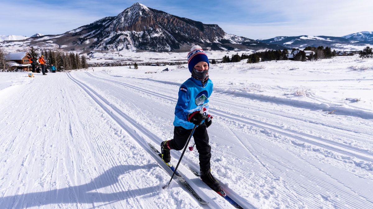 Youth racer on course near Crested Butte