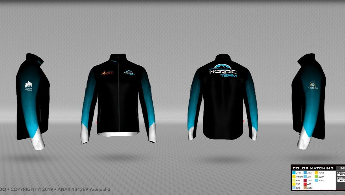 Team apparel with CB Nordic logo from Jakroo