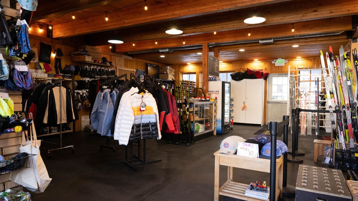 Retail shop at the Crested Butte Nordic warming house
